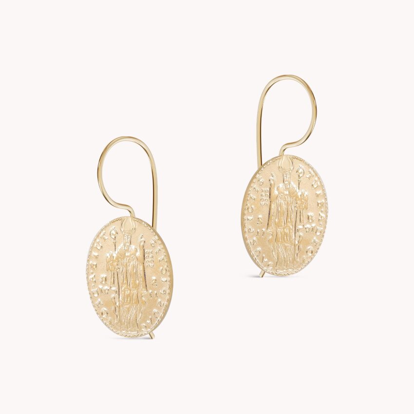 Srebrne naušnice Dubrovnik 18kt Pozlata