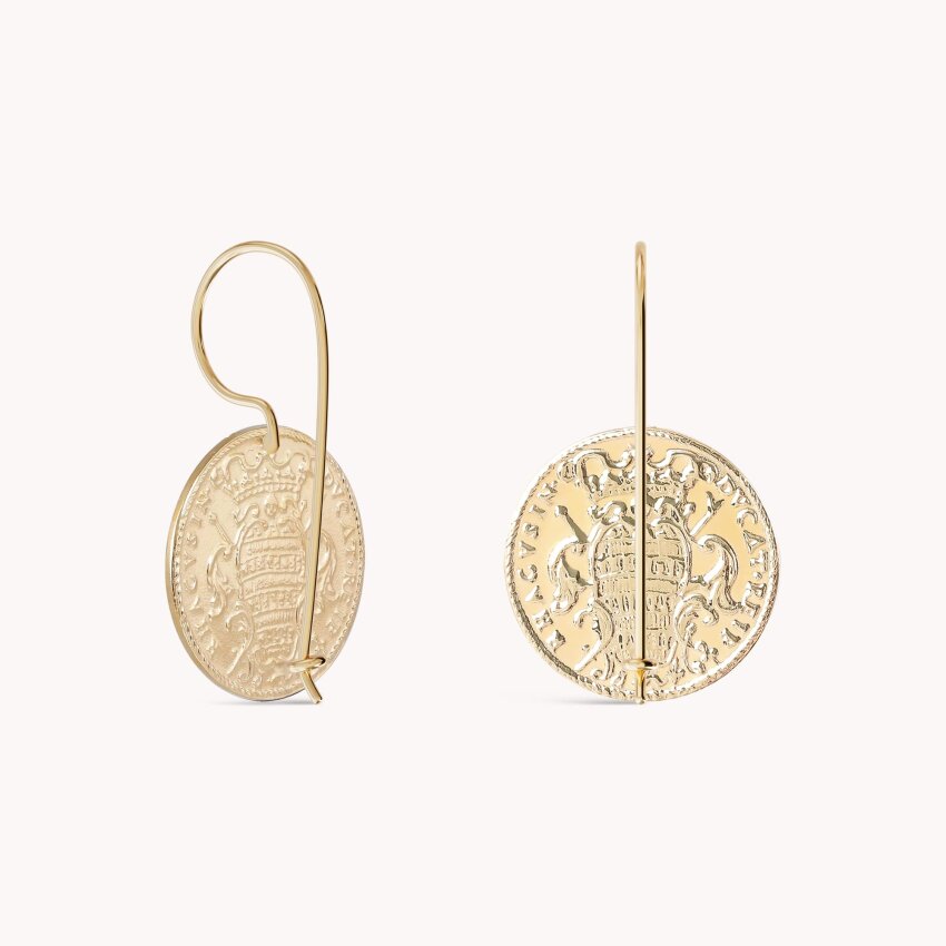 Srebrne naušnice Dubrovnik 18kt Pozlata