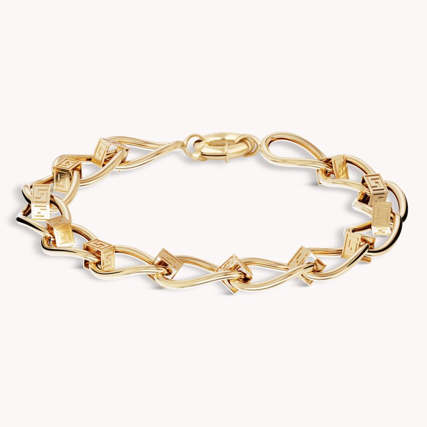 Zlatna narukvica Antikni uzorak