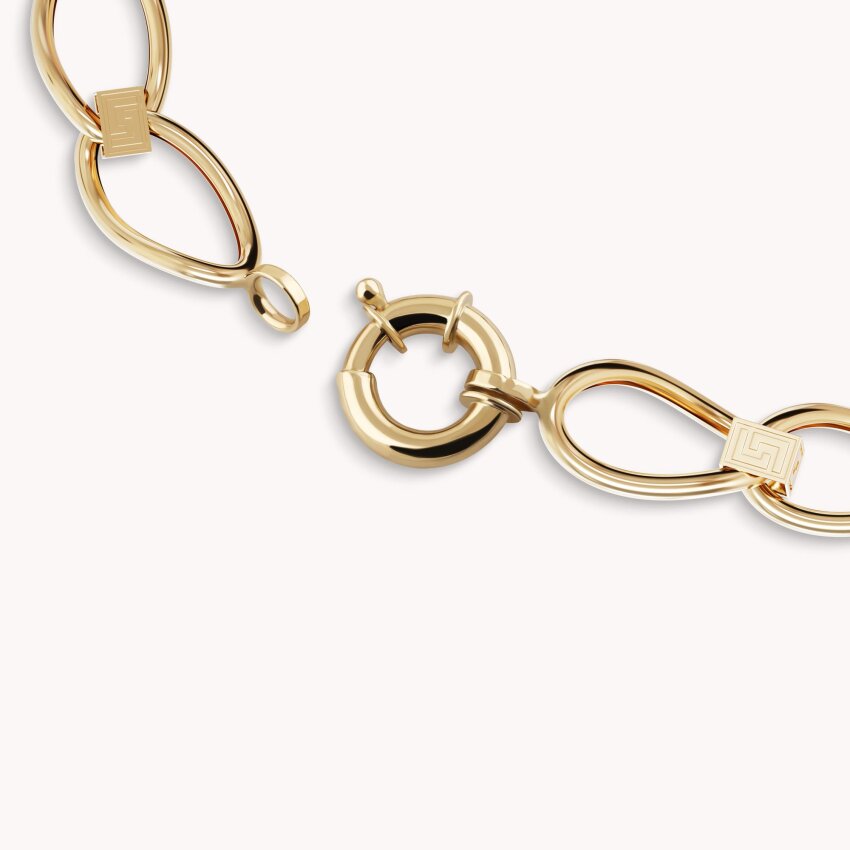 Zlatna narukvica Antikni uzorak