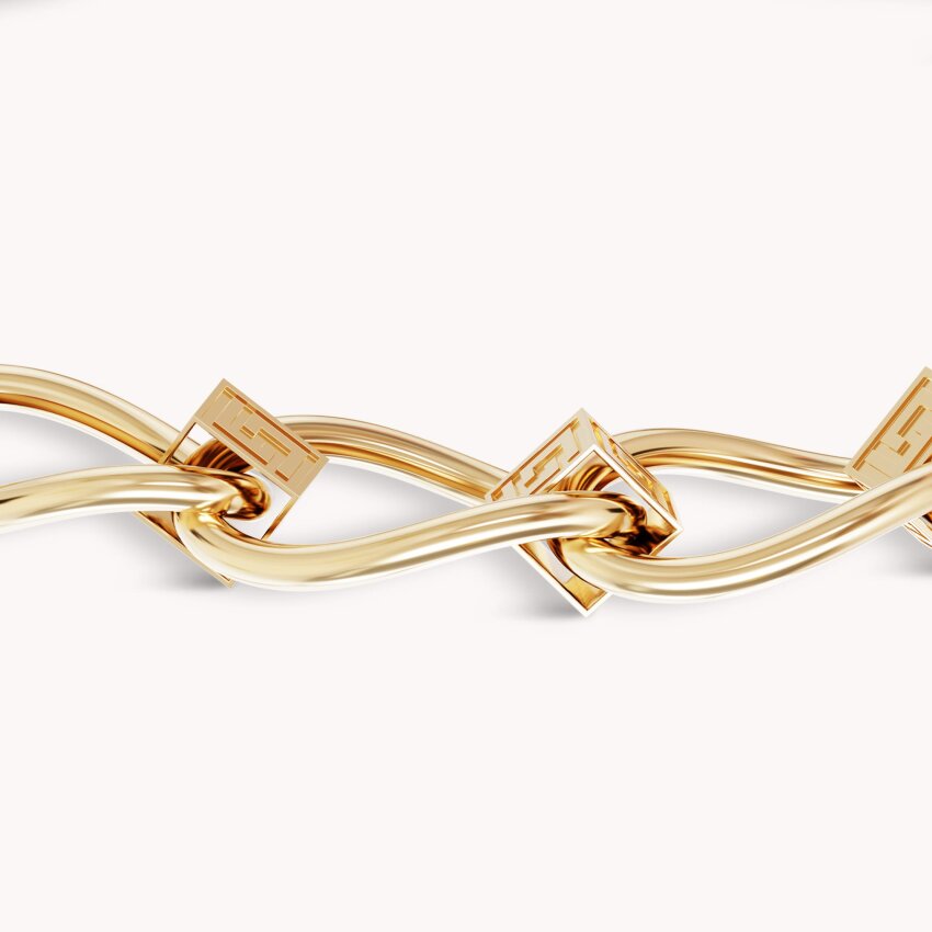 Zlatna narukvica Antikni uzorak