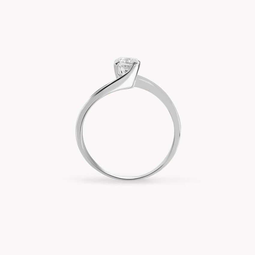 Zlatni prsten Vrtlog Bijelo zlato