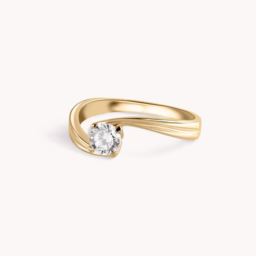 Zlatni prsten Vrtlog Žuto zlato