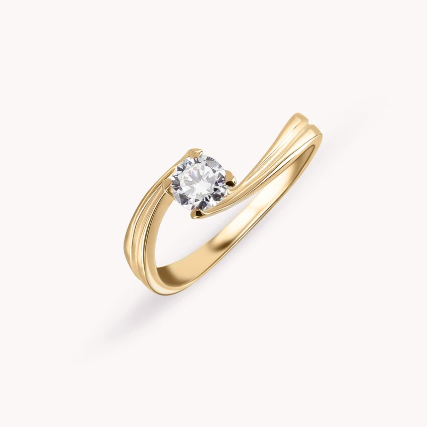 Zlatni prsten Vrtlog Žuto zlato