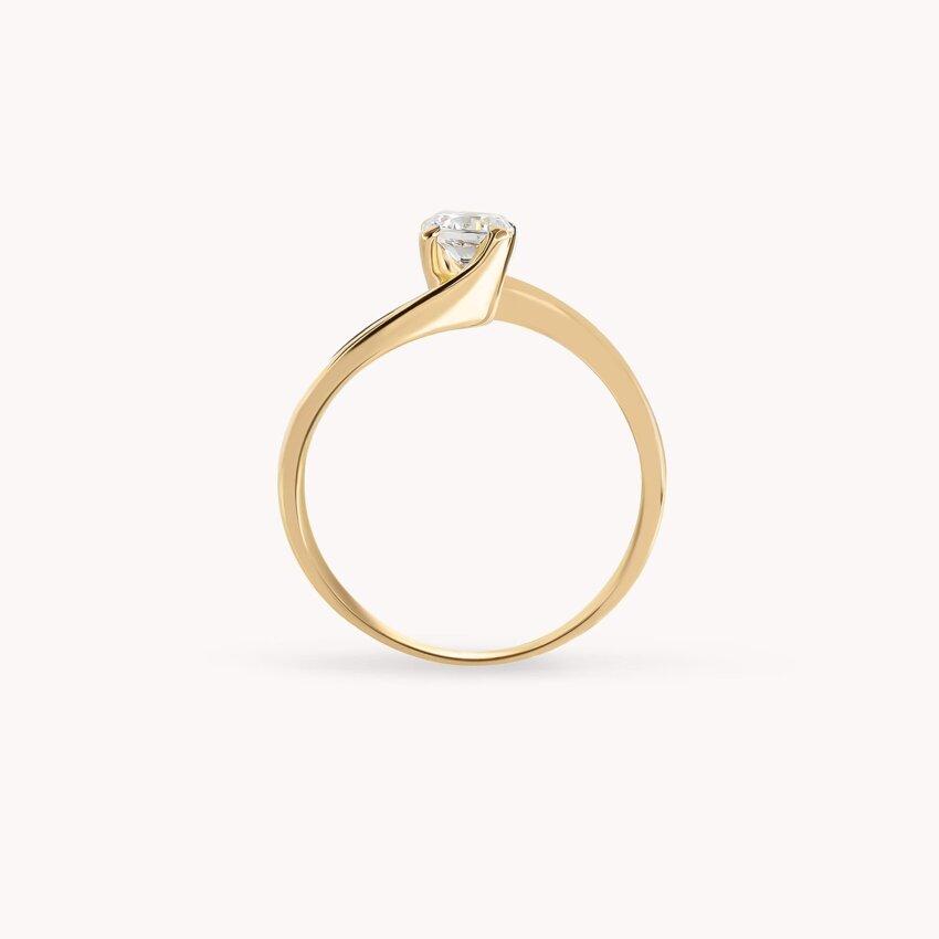 Zlatni prsten Vrtlog Žuto zlato