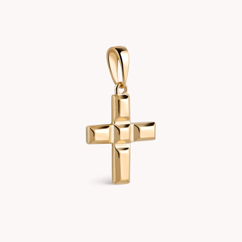 Zlatni privjesak Križ Žuto zlato
