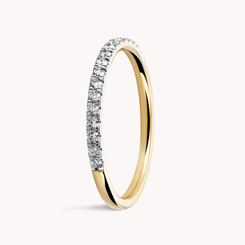 Dijamantni prsten Beskonačnost Žuto zlato