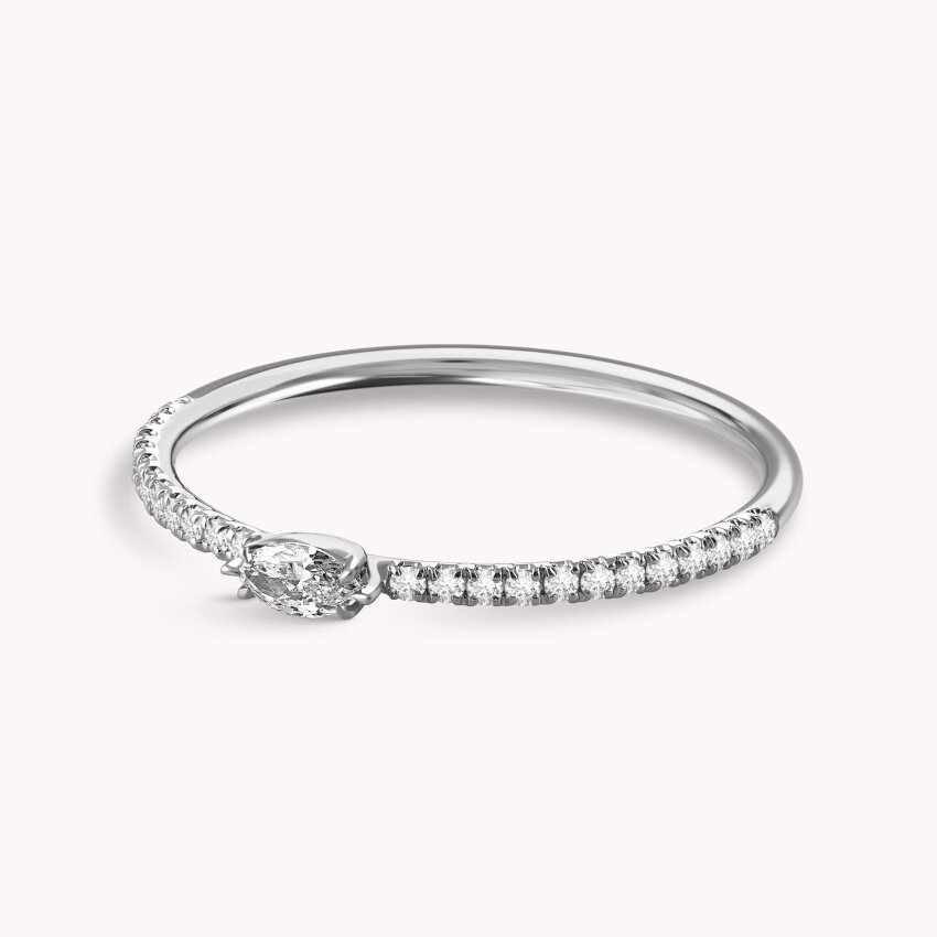 Dijamantni prsten Osjećajnost Bijelo zlato