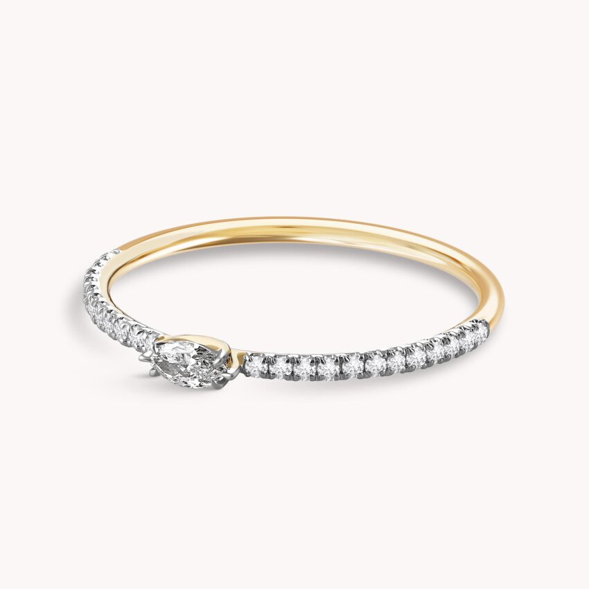 Dijamantni prsten Osjećajnost Žuto zlato