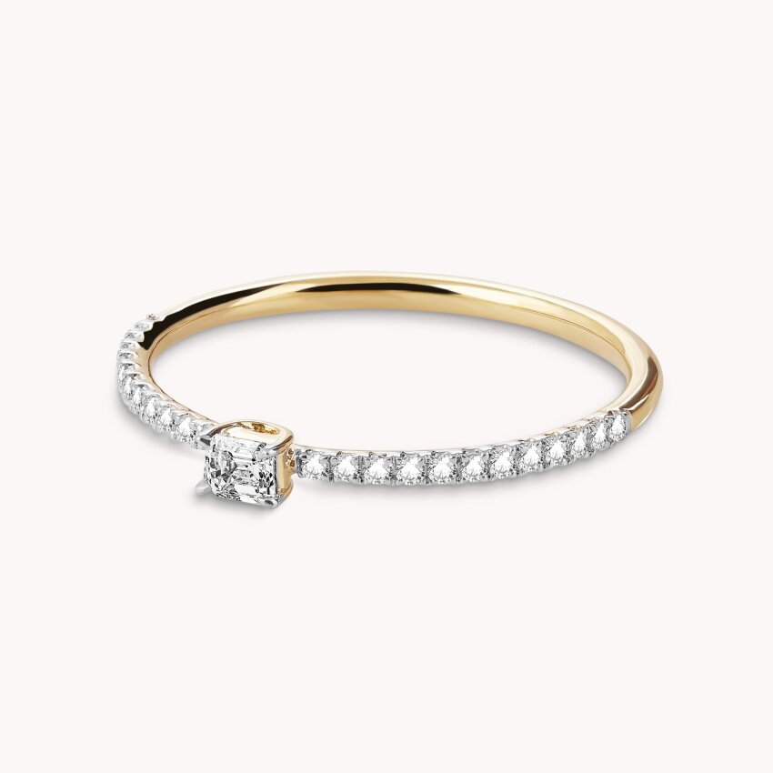 Dijamantni prsten Otmjena ljubav Žuto zlato