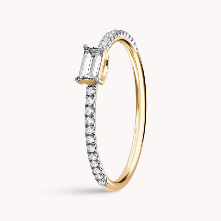 Dijamantni prsten Veza Žuto zlato