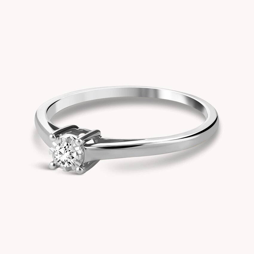 Dijamantni prsten Dragost Bijelo zlato