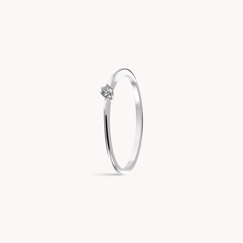 Dijamantni prsten Bliskost Bijelo zlato