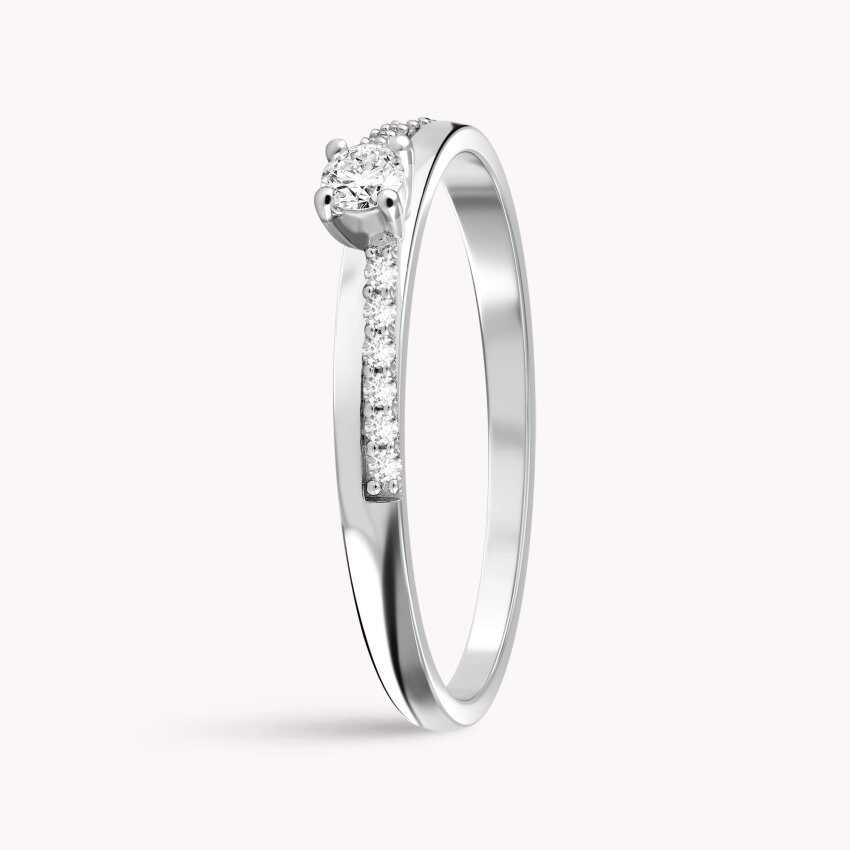 Dijamantni prsten Sjajna Impresija Bijelo zlato