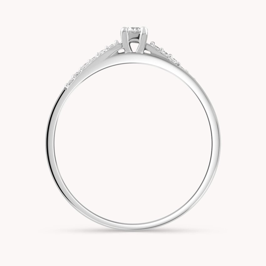 Dijamantni prsten Sjajna Impresija Bijelo zlato