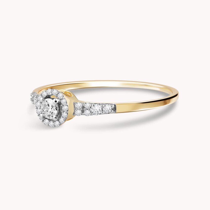 Dijamantni prsten Sjajni krug ljubavi