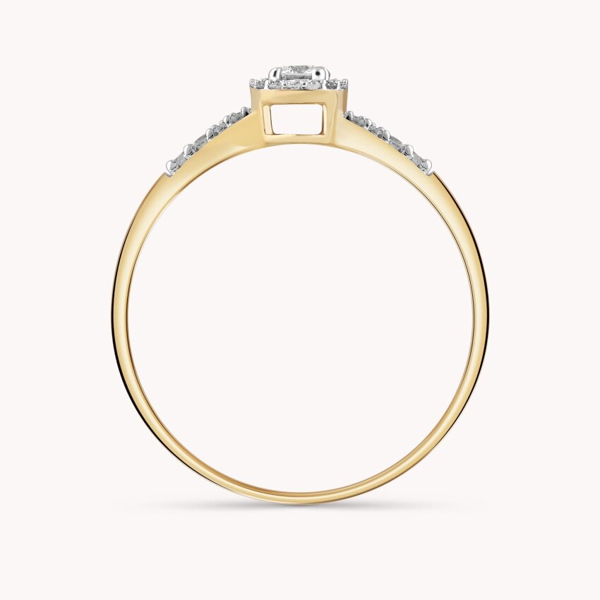 Dijamantni prsten Sjajni krug ljubavi