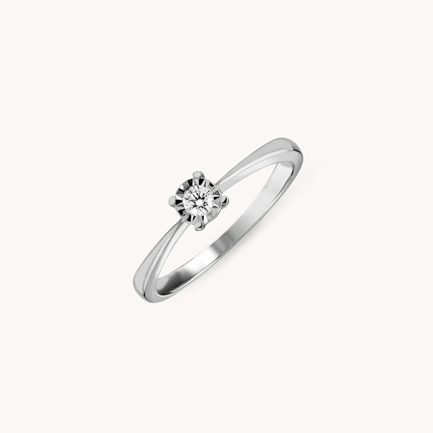 Dijamantni prsten Privlačnost Bijelo zlato