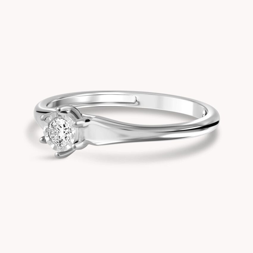 Dijamantni prsten Moćna ljubav Bijelo zlato