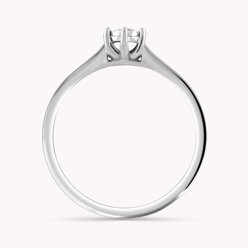 Dijamantni prsten Moćna ljubav Bijelo zlato