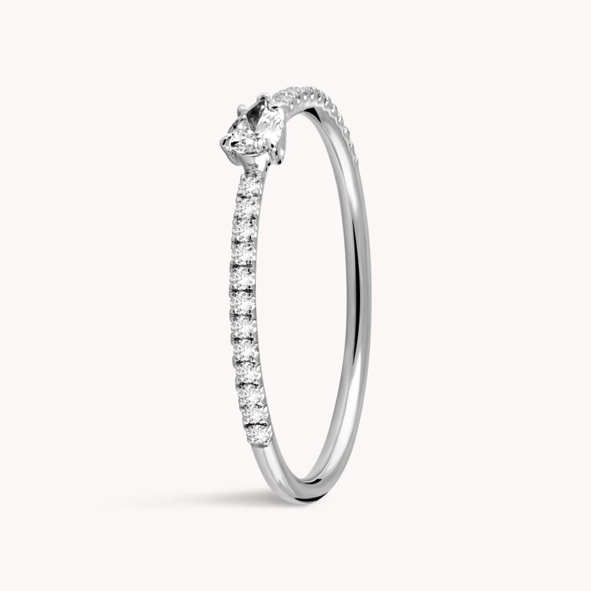 Dijamantni prsten Ljubavni sjaj Bijelo zlato