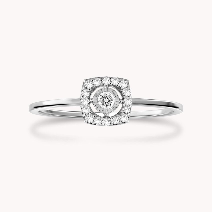 Dijamantni prsten Zaljubljenost Bijelo zlato