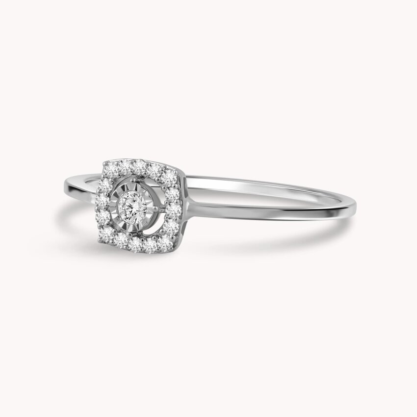 Dijamantni prsten Zaljubljenost Bijelo zlato