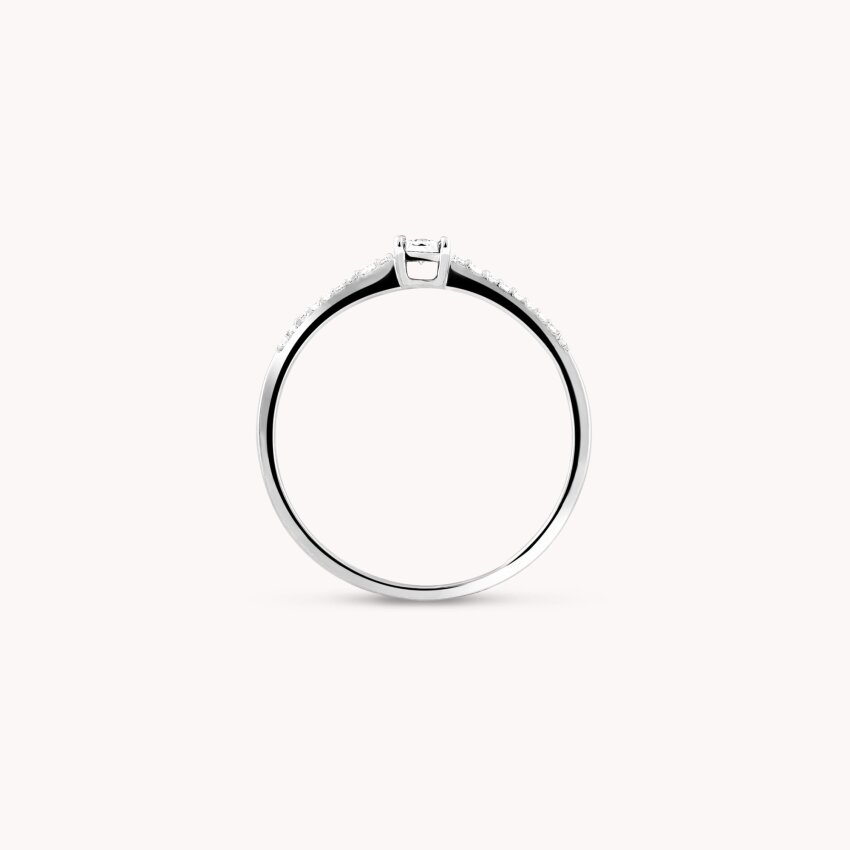 Dijamantni prsten Sentiment Bijelo zlato