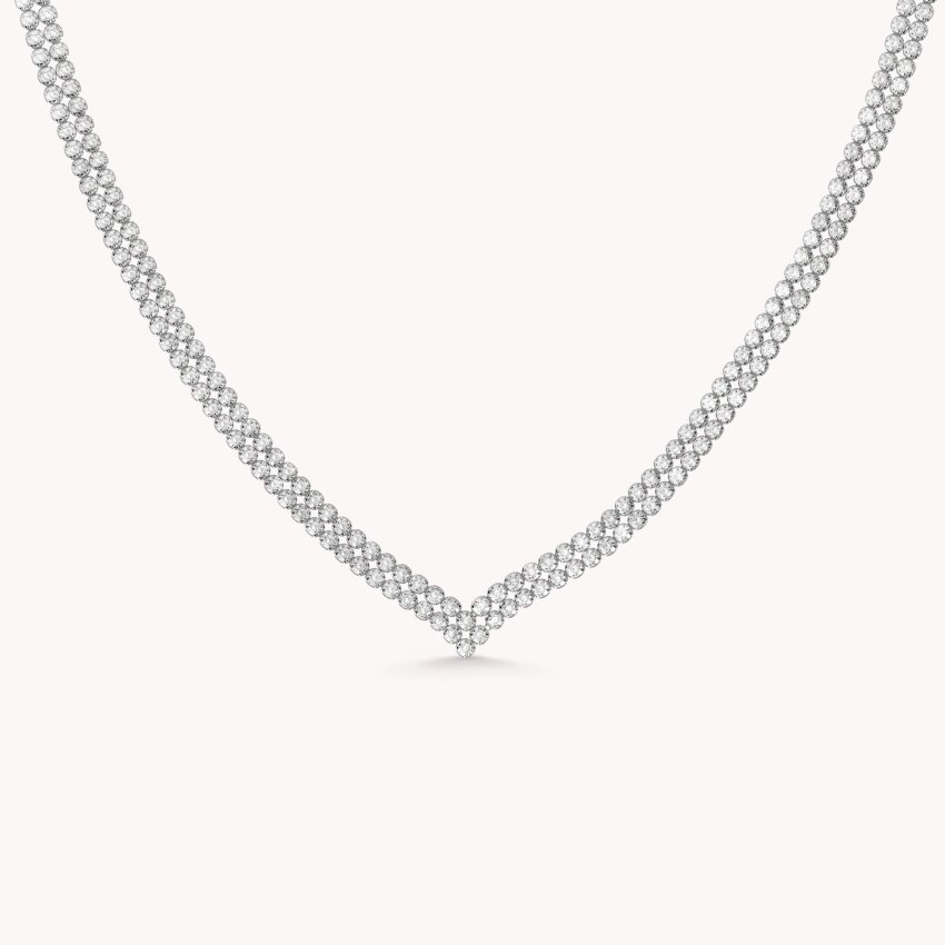 Zlatna ogrlica Sjajna Bijelo zlato