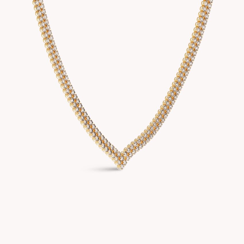 Zlatna ogrlica Sjajna Žuto zlato