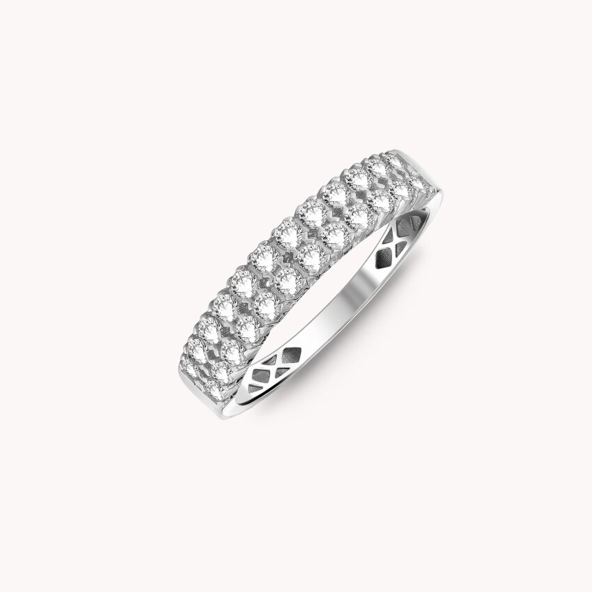 Zlatni prsten Sjajno Bijelo zlato