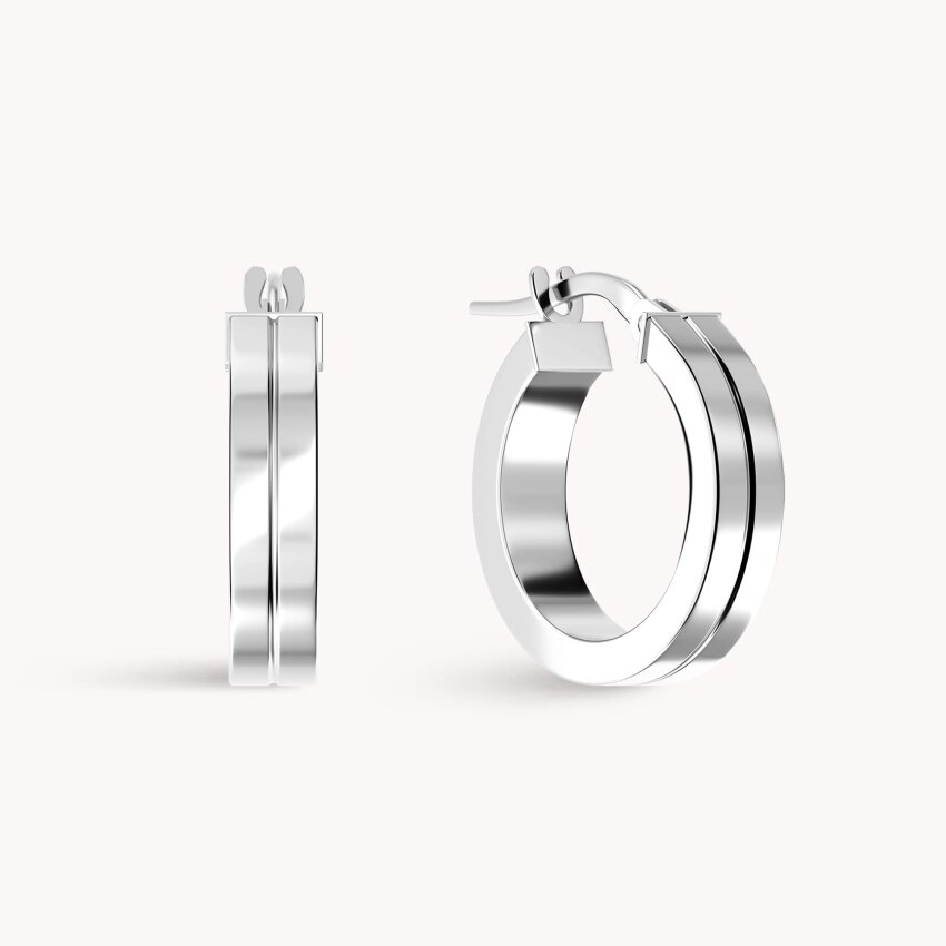 Zlatne naušnice alke Elegantni stil Bijelo zlato