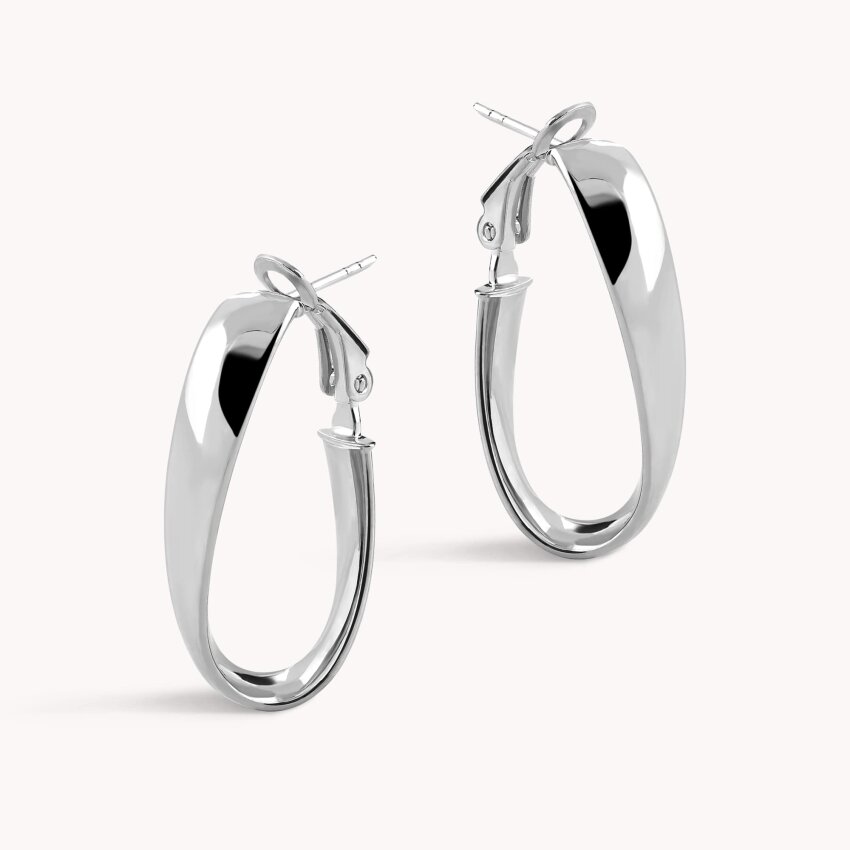 Zlatne naušnice alke Val Bijelo zlato