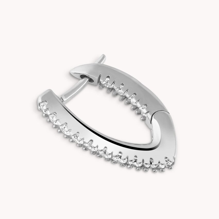 Zlatne naušnice Pave sjaj Bijelo zlato