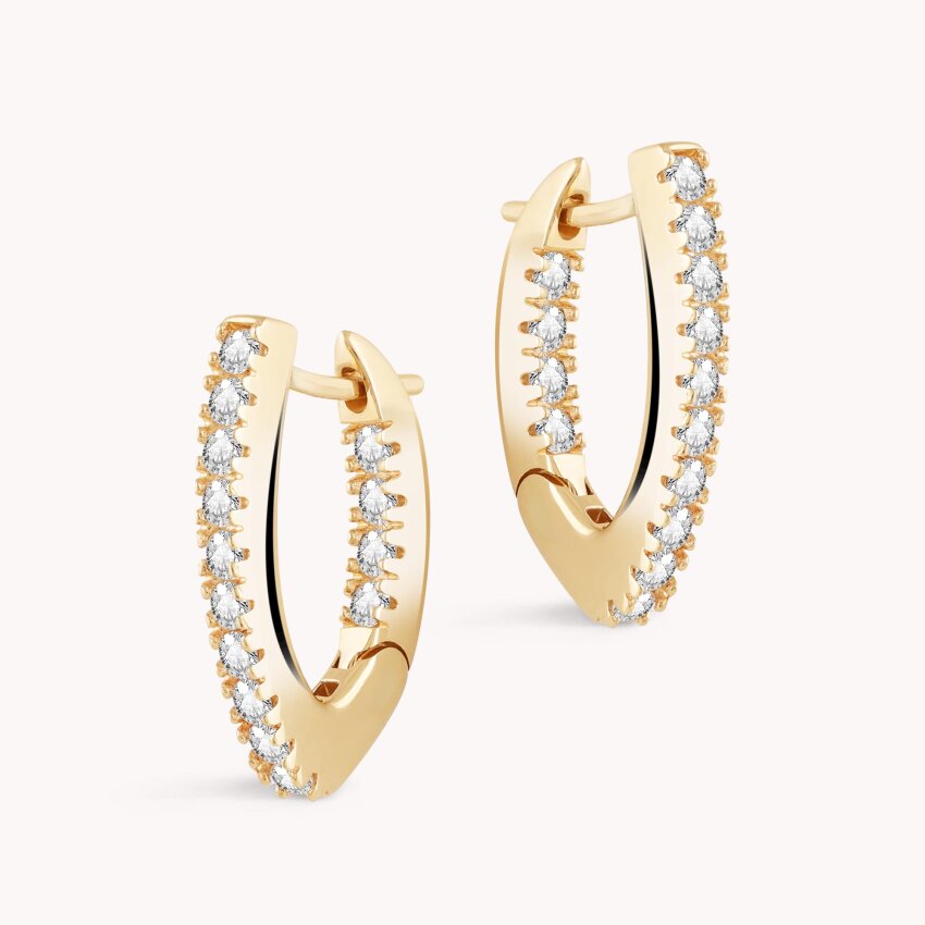 Zlatne naušnice Pave sjaj Žuto zlato