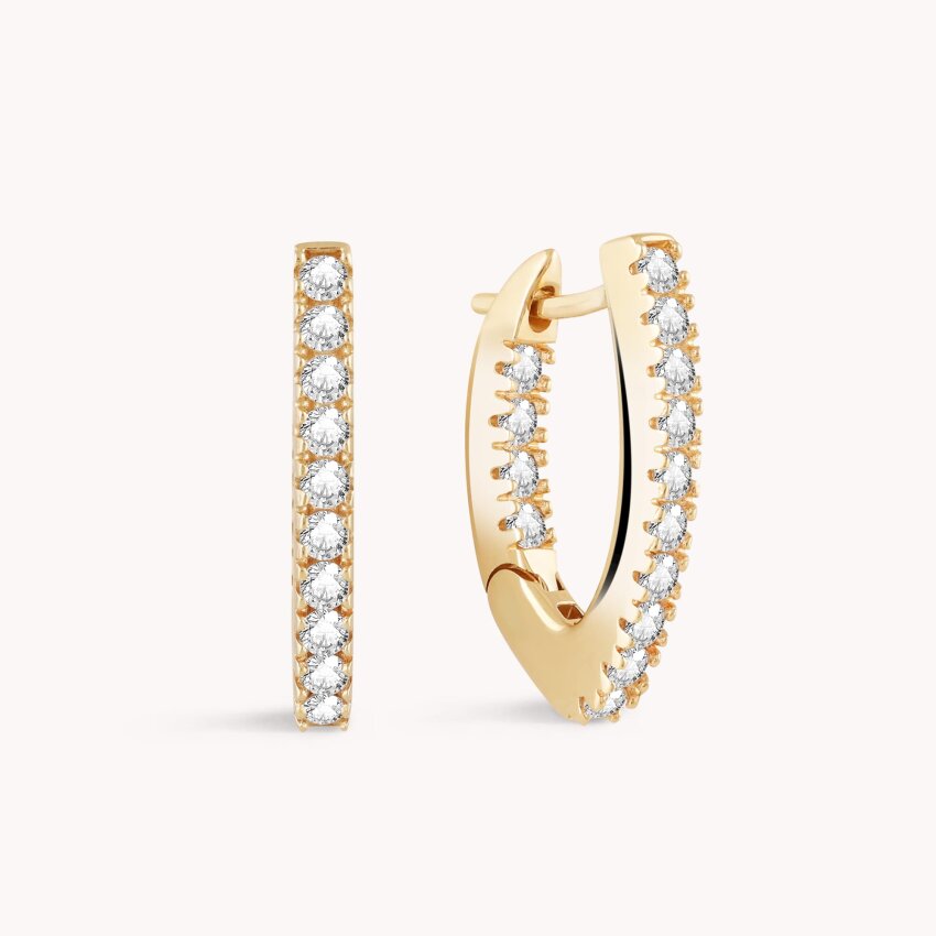 Zlatne naušnice Pave sjaj Žuto zlato