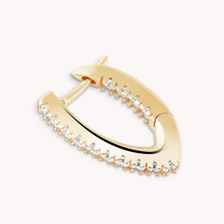 Zlatne naušnice Pave sjaj Žuto zlato