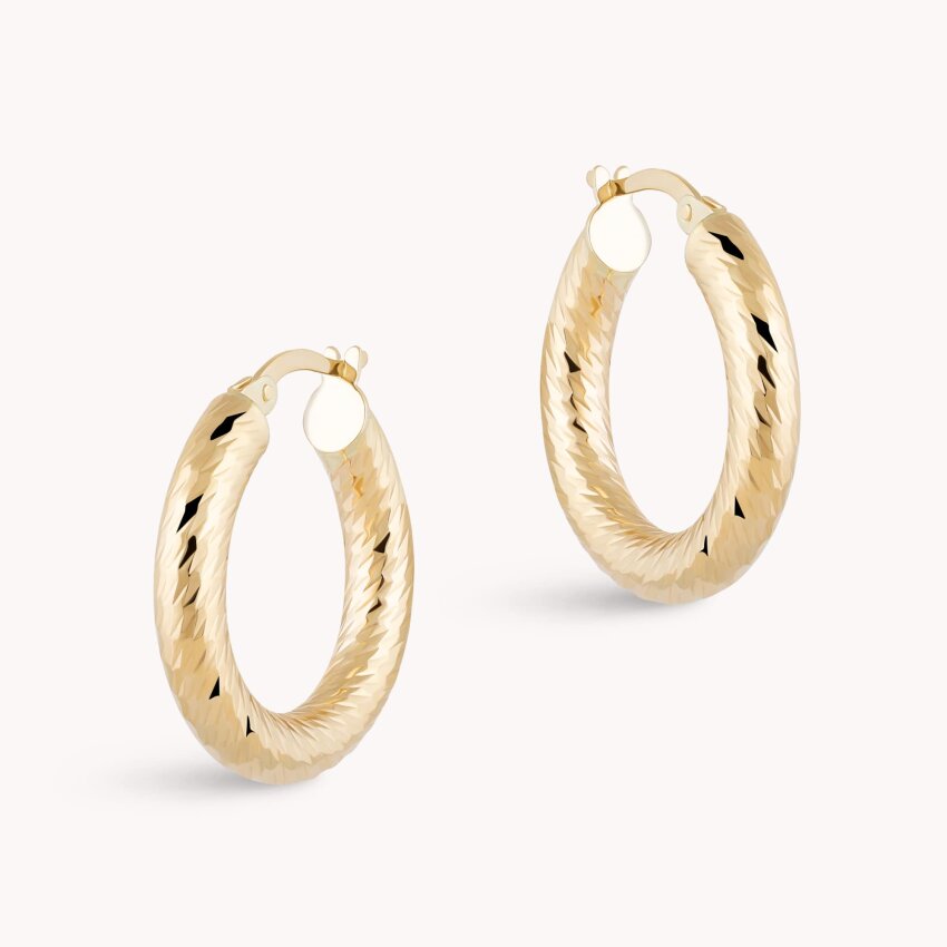 Zlatne naušnice alke Reljef u zlatu