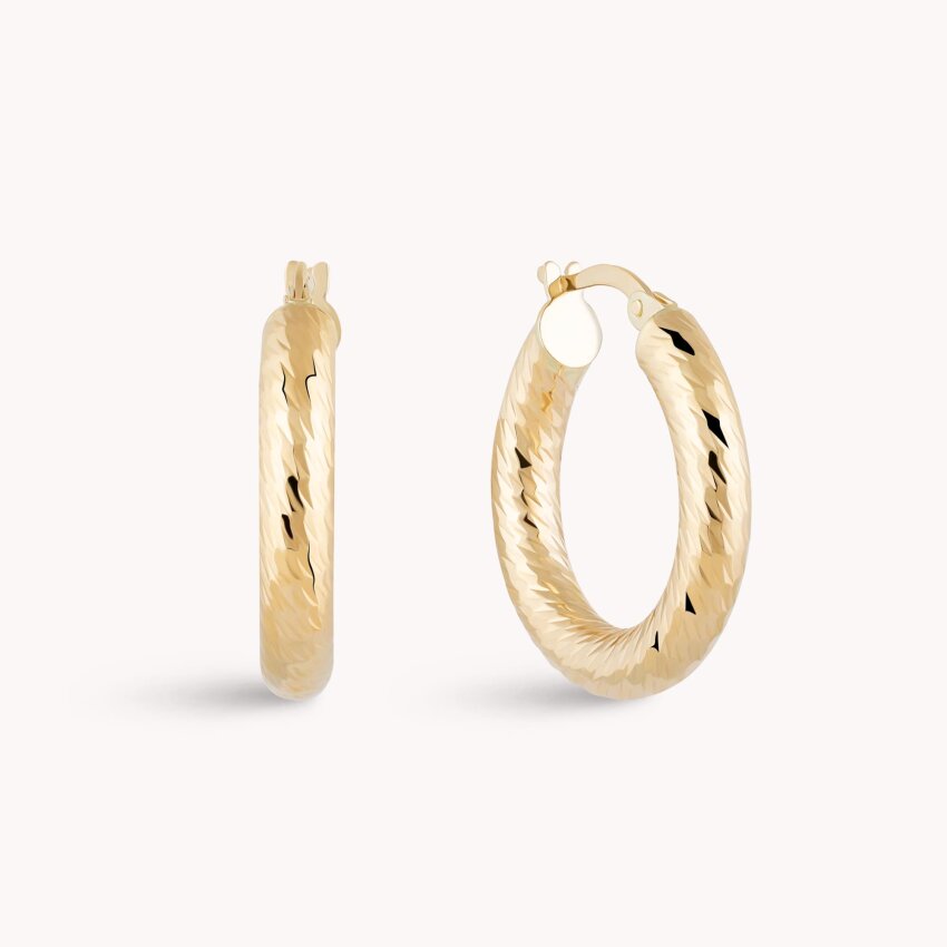 Zlatne naušnice alke Reljef u zlatu