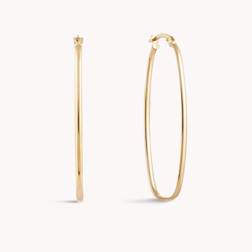 Zlatne naušnice alke Izdužene