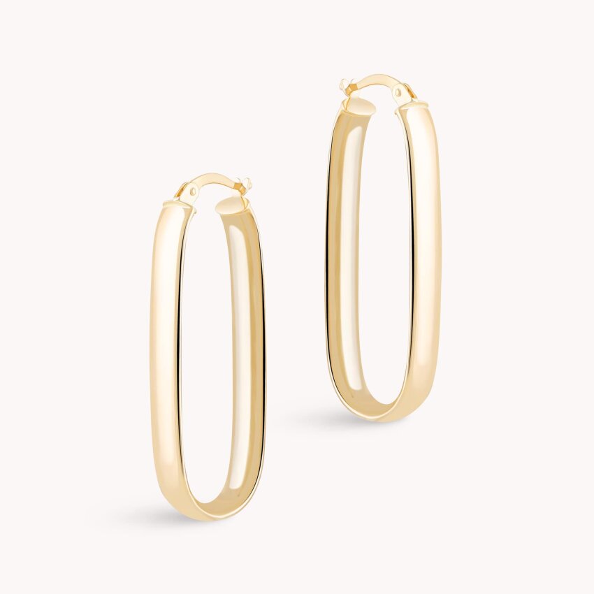 Zlatne naušnice alke Izduženi oblik