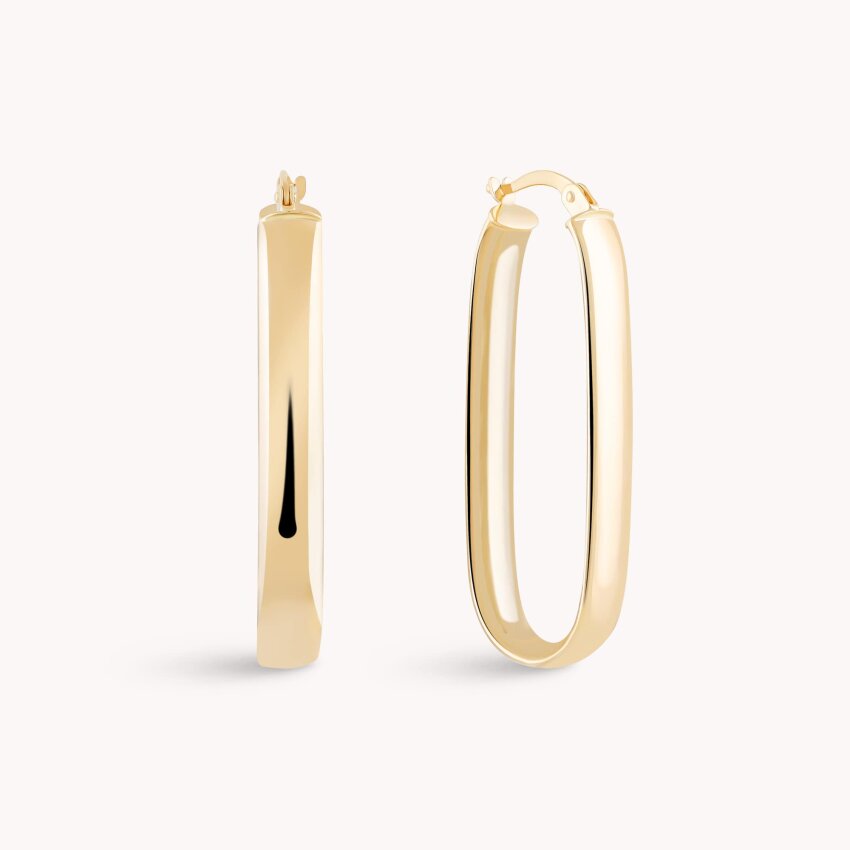 Zlatne naušnice alke Izduženi oblik