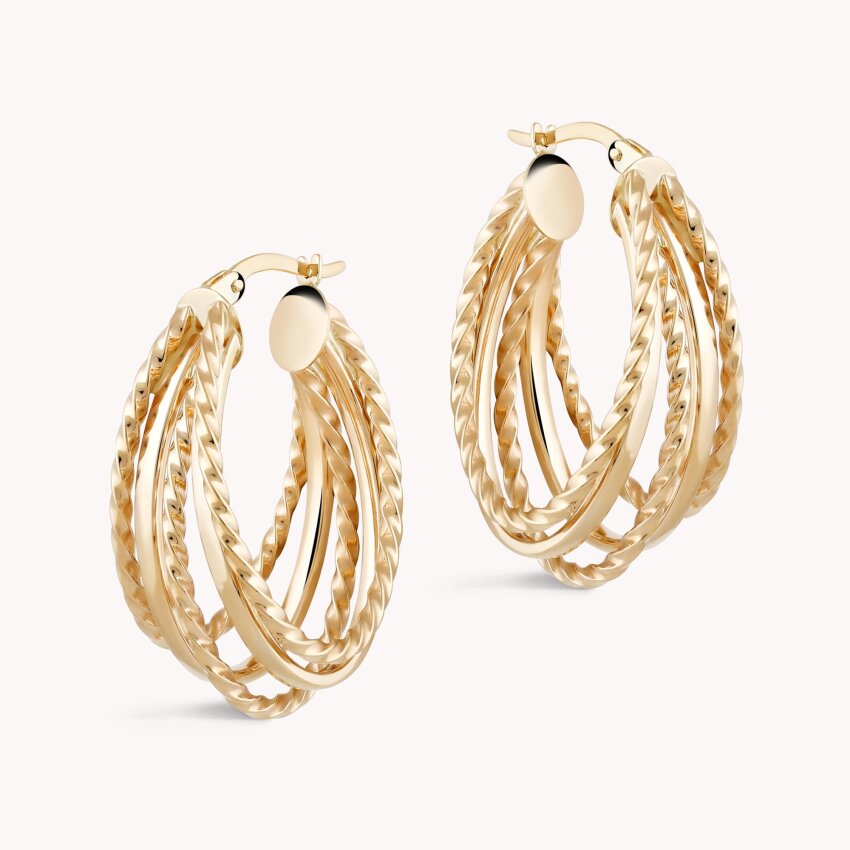 Zlatne naušnice alke Razni uzorci zlata