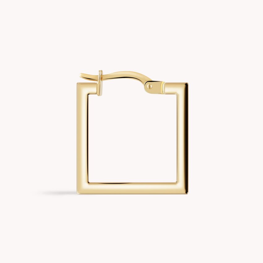 Zlatne naušnice alke Kvadratne