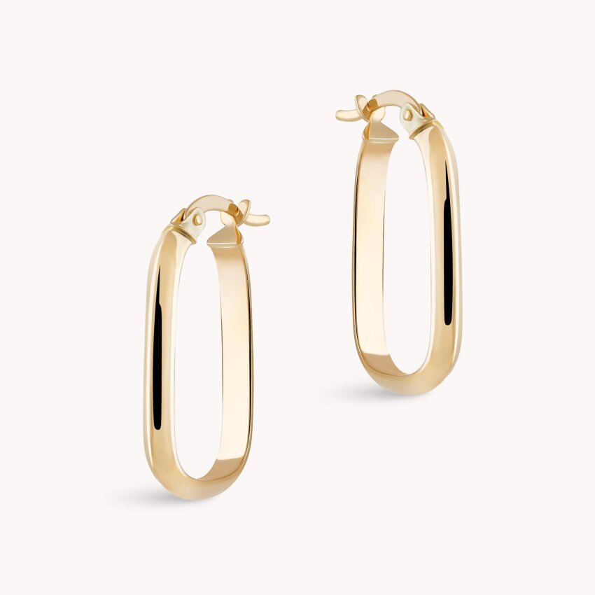 Zlatne naušnice alke Zaobljene