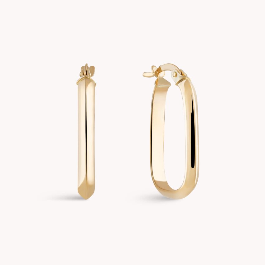 Zlatne naušnice alke Zaobljene