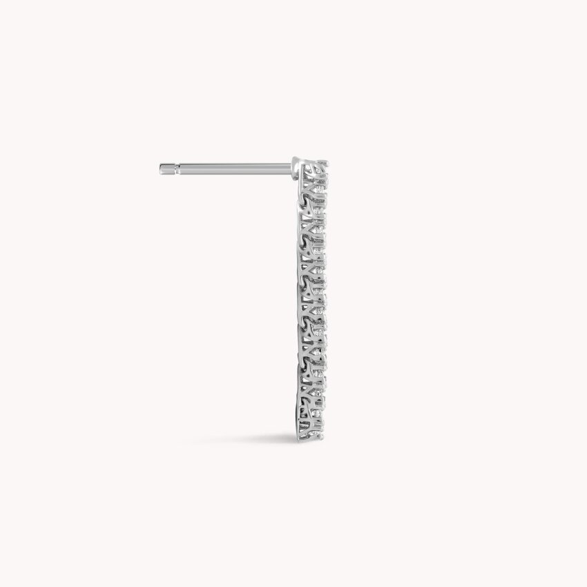 Zlatne naušnice Elegancija Bijelo zlato