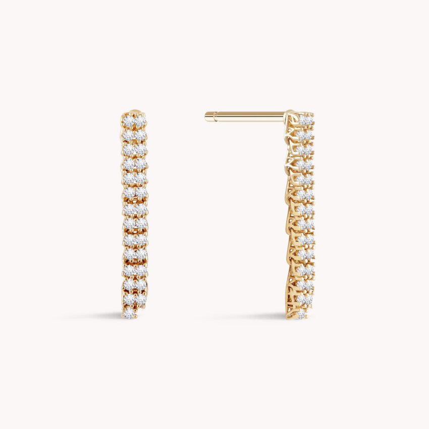 Zlatne naušnice Elegancija Žuto zlato