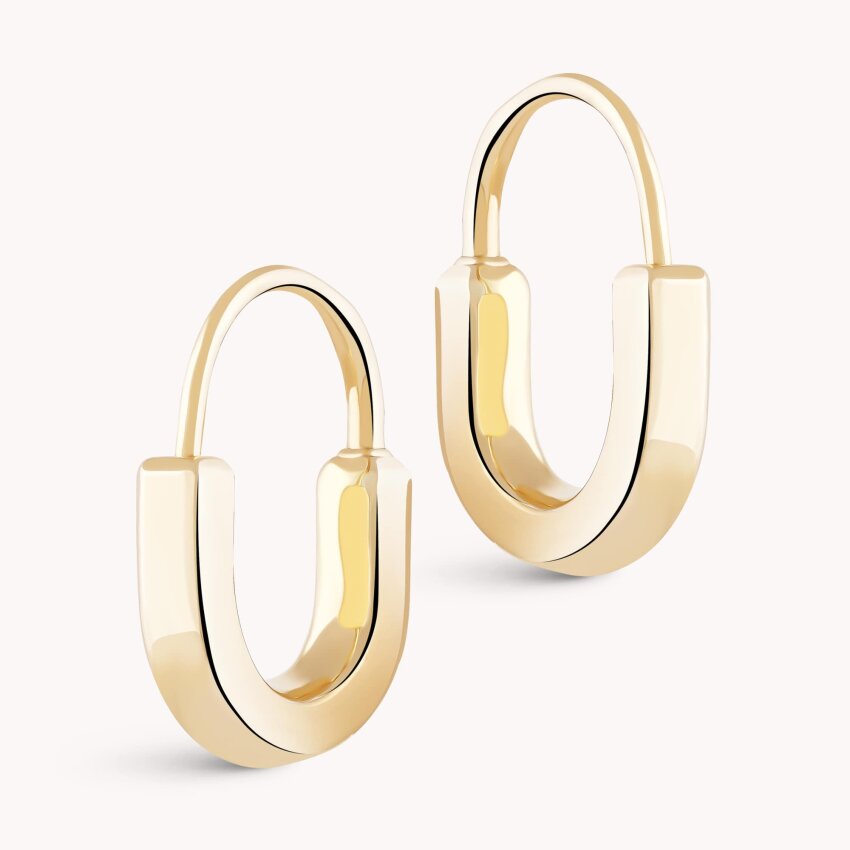 Zlatne naušnice alke Moderne linije