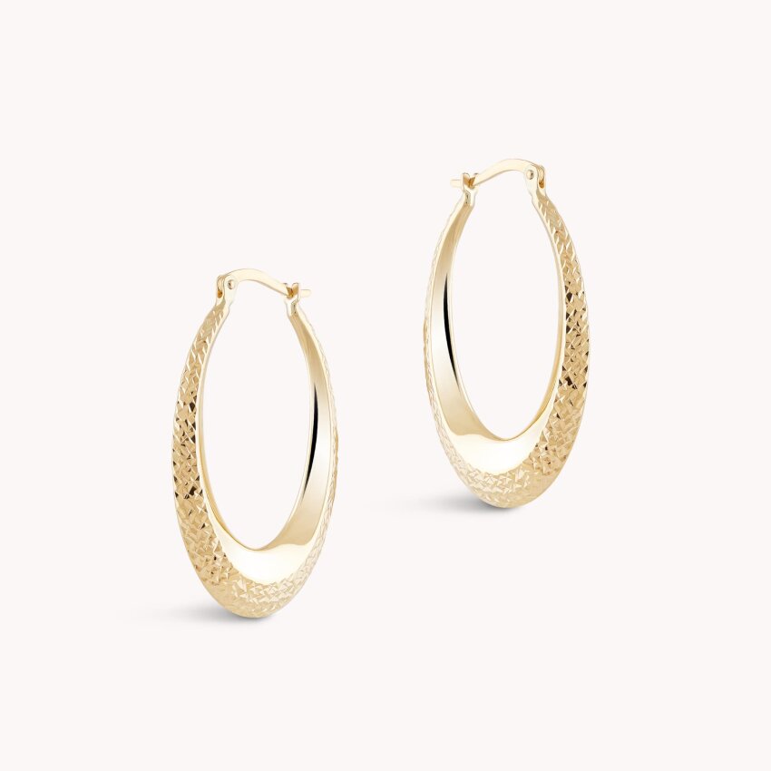 Zlatne naušnice alke Reljefni uzorak